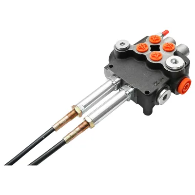 DISTRIBUTORE OLEODINAMICO 2 leve, lunghezza cavo 2m pressione 250 bar portata 80L/min - immagine 7