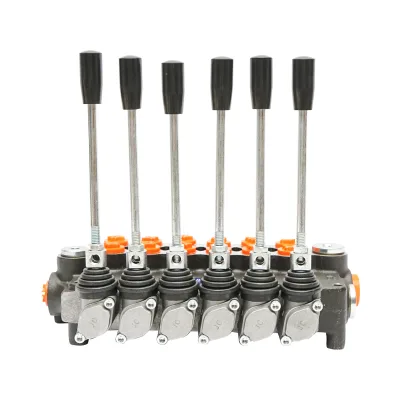 DISTRIBUTORE OLEODINAMICO a 6 leve incluso flusso 80L/min, 15 /+80 - immagine 8
