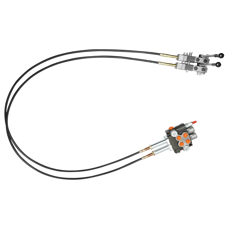 DISTRIBUTORE OLEODINAMICO con 2 leve, lunghezza cavo 2,5 m pressione 250 bar portata 40 l/min