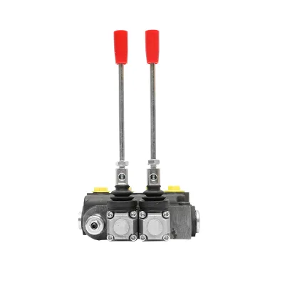 DISTRIBUTORE OLEODINAMICO con valvola di sicurezza 2 leve SD11 portata 80L/min -15 /+80 - immagine 8