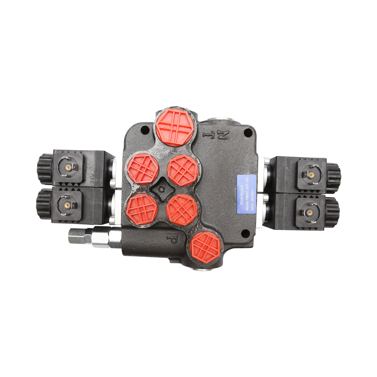DISTRIBUTORE OLEODINAMICO ELETTRICO P80 a 2 vie, 24V