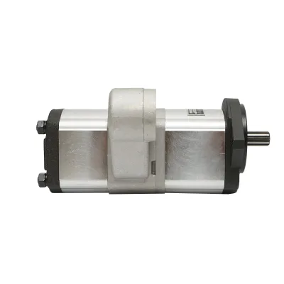 Doppia pompa idraulica, portata 18+14cm3, senso di rotazione a destra per Massey Ferguson OEM 3800195M91 - immagine 6
