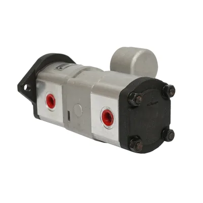 Doppia pompa idraulica, portata 18+14cm3, senso di rotazione a destra per Massey Ferguson OEM 3800195M91 - immagine 9