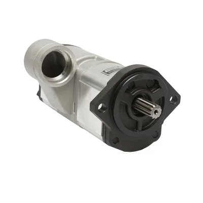 Doppia pompa idraulica, portata 18+14cm3, senso di rotazione a destra per Massey Ferguson OEM 3800195M91 - immagine 7