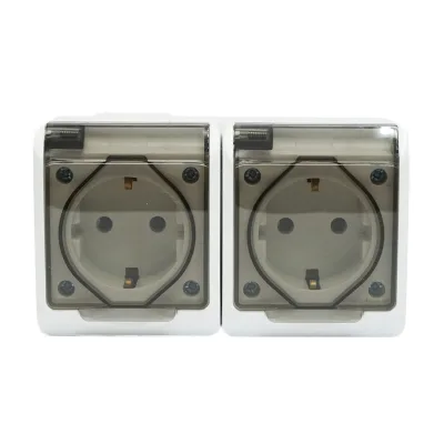 Doppia presa PT 16A, 250V IP44