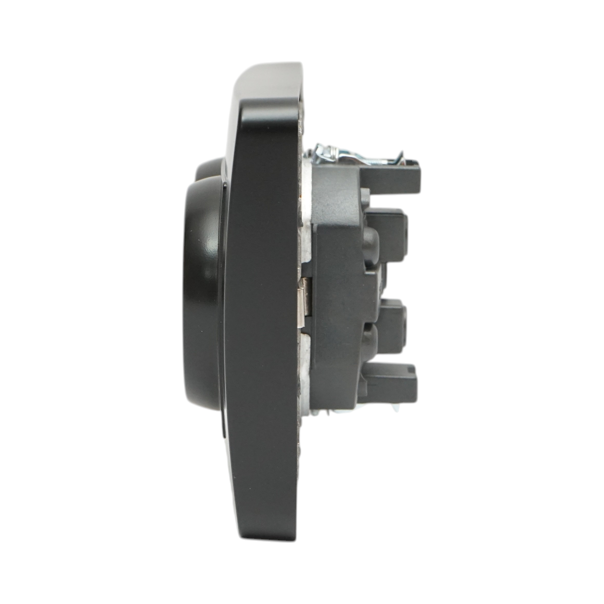 Doppia presa schuko nera da incasso 220V, 16A, PC 83x150mm - immagine 10