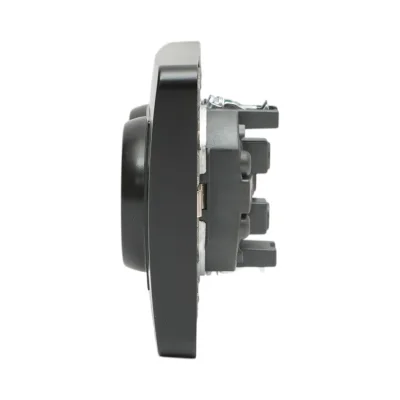 Doppia presa schuko nera da incasso 220V, 16A, PC 83x150mm - immagine 9