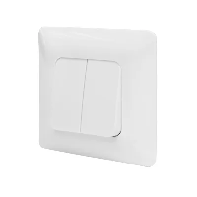 Doppio interruttore bianco ST 220V - 250V, 10A da incasso - immagine 3