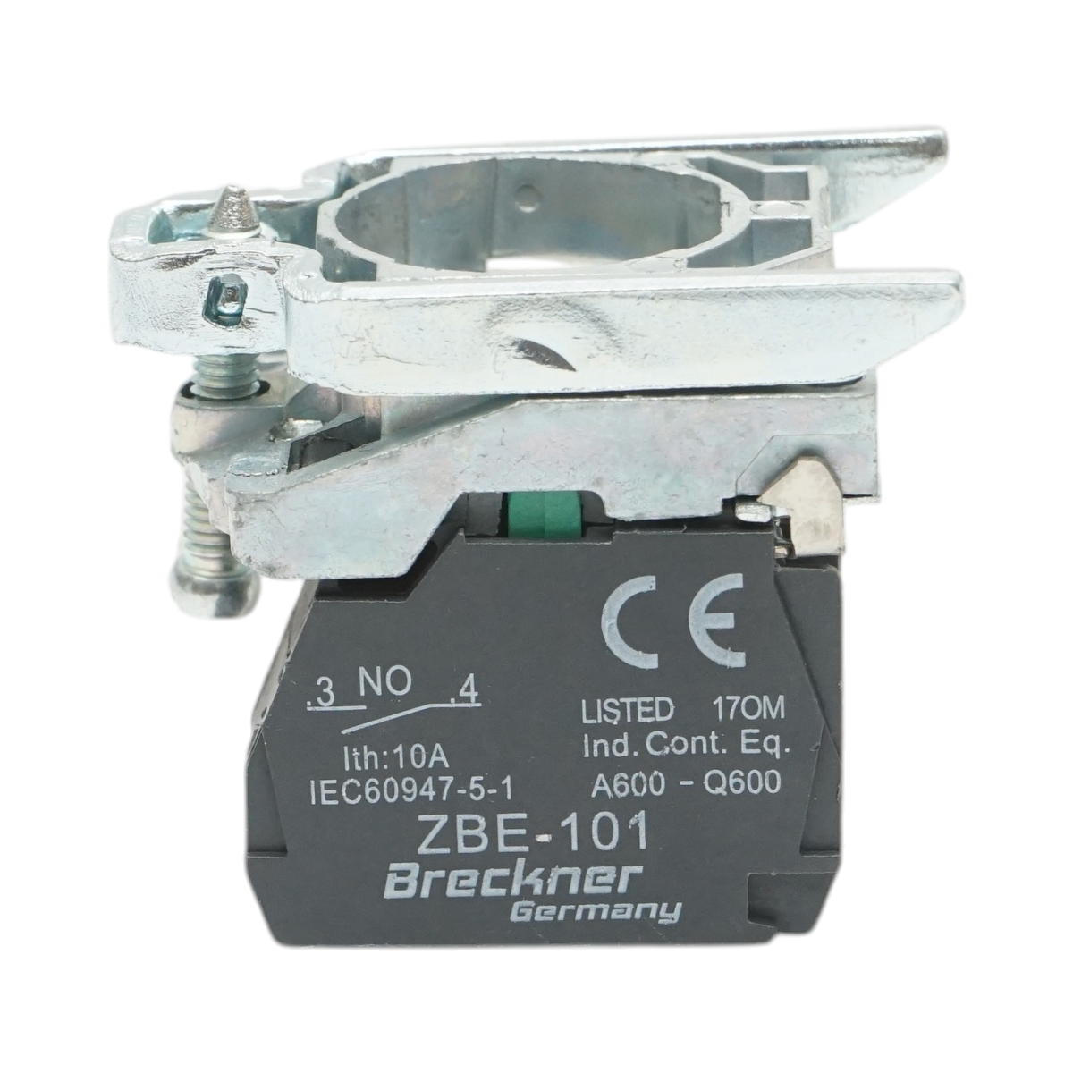 Elemento di blocco contatti ausiliari in metallo 1NO 240V/10A TB4 Breckner Germany - immagine 2