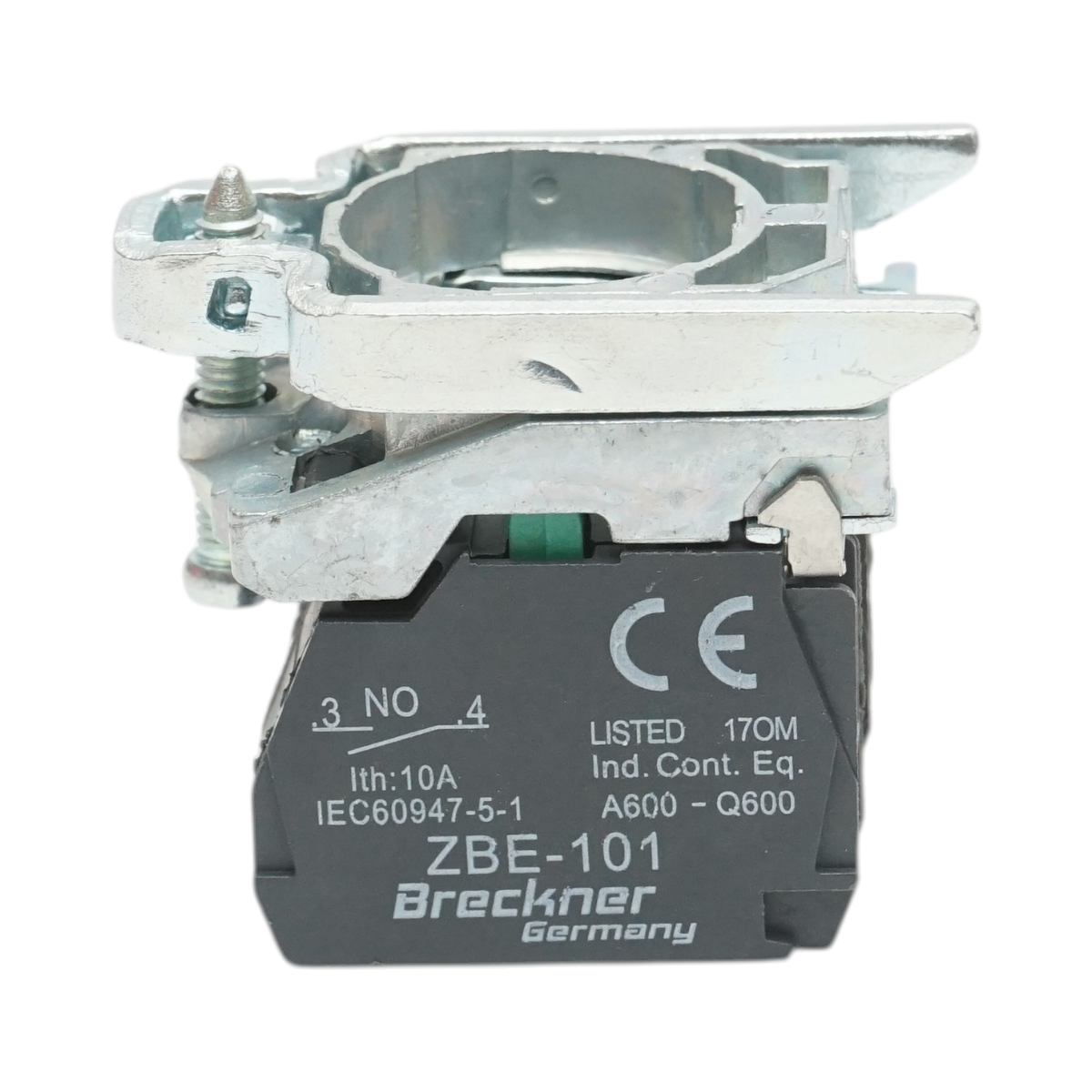 Elemento di blocco contatti ausiliari in metallo 2NO 240V/10A TB4 Breckner Germany - immagine 2