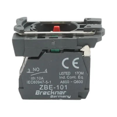 Elemento di blocco contatti ausiliari in plastica 1NO+1NC 240V/10A TB5 Breckner Germany