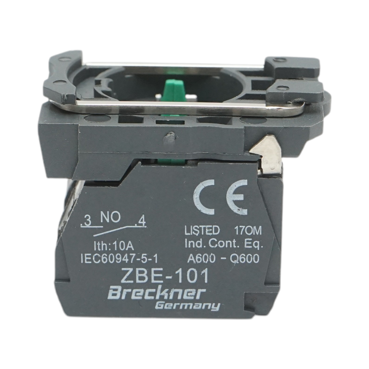 Elemento di blocco contatti ausiliari in plastica 2NO 240V/10A TB5 Breckner Germany - immagine 2