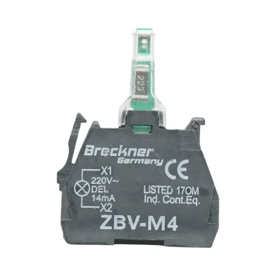 Elemento di blocco contatto ausiliario LED 220V/14mA Breckner Germany - immagine 2