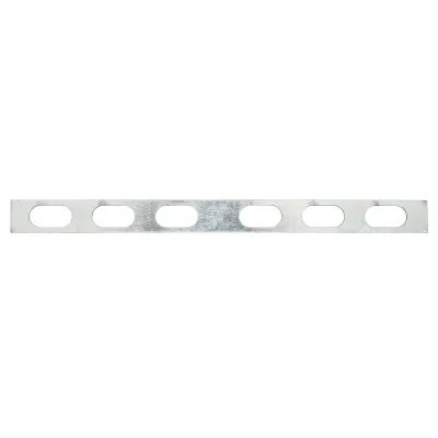 Elemento di collegamento 15x200mm connettore per grondaia in acciaio zincato