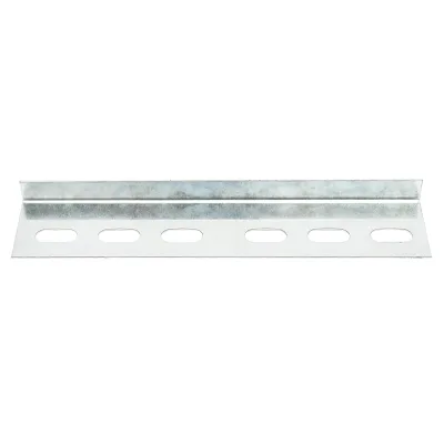 Elemento di collegamento per grondaia in metallo 40x15x200mm, acciaio zincato - immagine 5