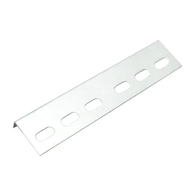 Elemento di collegamento per grondaia in metallo 40x15x200mm, acciaio zincato - immagine 4