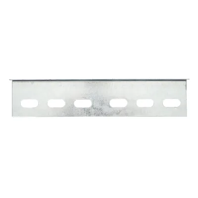 Elemento di collegamento per grondaia in metallo 40x15x200mm, acciaio zincato - immagine 7