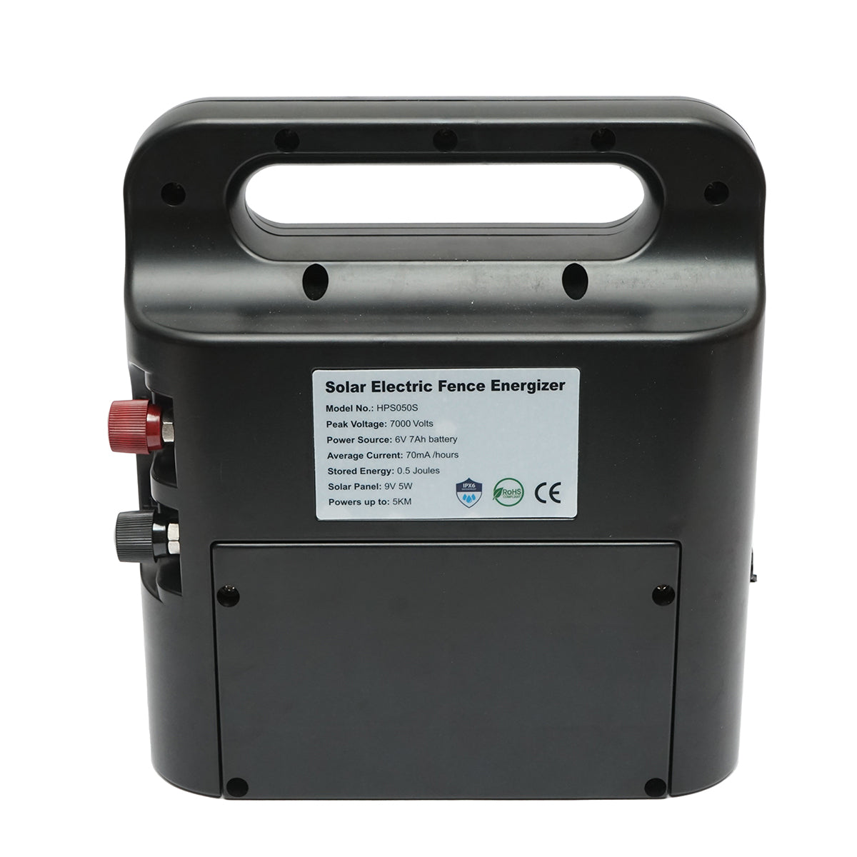 Elettrificatore 1 Joule 5km, 220V con pannello solare 5W 9V e batteria 6V 7Ah Breckner Germany - immagine 4