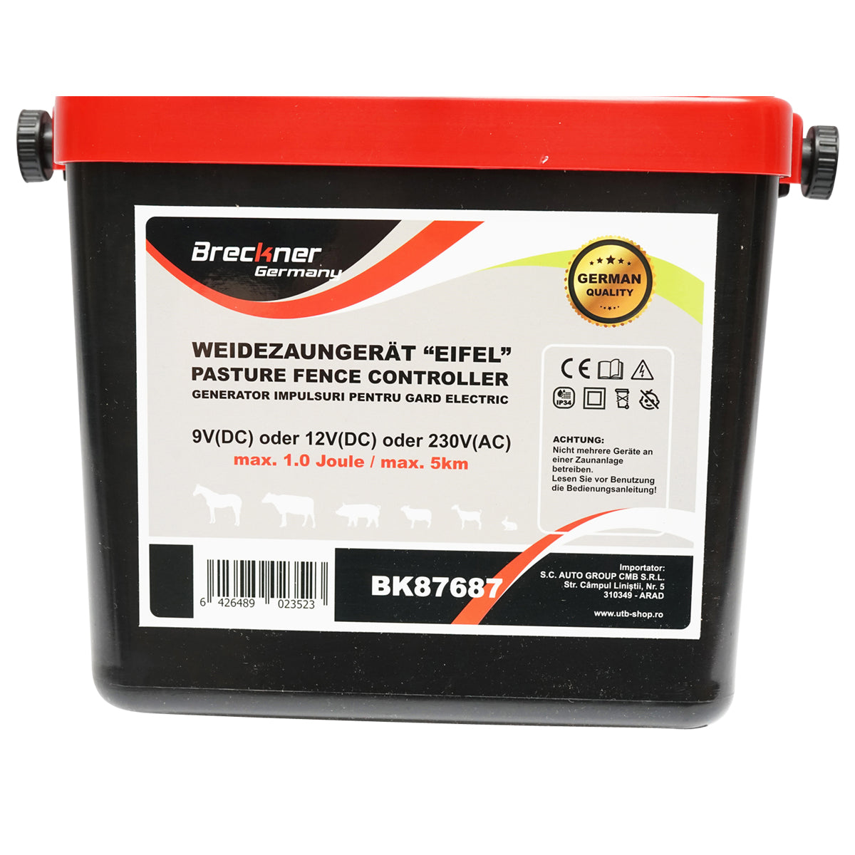 Elettrificatore 9-12V o 220V, 1 Joule, 5 km per recinzione elettrica Breckner Germany - immagine 7