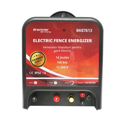 Elettrificatore a doppia alimentazione per recinto elettrico 12V - 220V 14 Joule 160km recinzione elettrica BRECKNER GERMANY - immagine 4