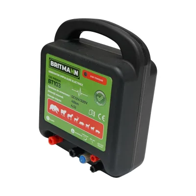 ELETTRIFICATORE A DOPPIA ALIMENTAZIONE PER RECINTO ELETTRICO DC 12/220V, 4,5 Joule 40km per recinzione elettrificata BRITMANN - immagine 6