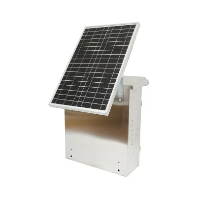 Elettrificatore da 12 Joule, DC12V/220V, con pannello solare da 30W e batteria da 12V 12Ah, contenitore in acciaio inox, per recinto elettrico - immagine 6