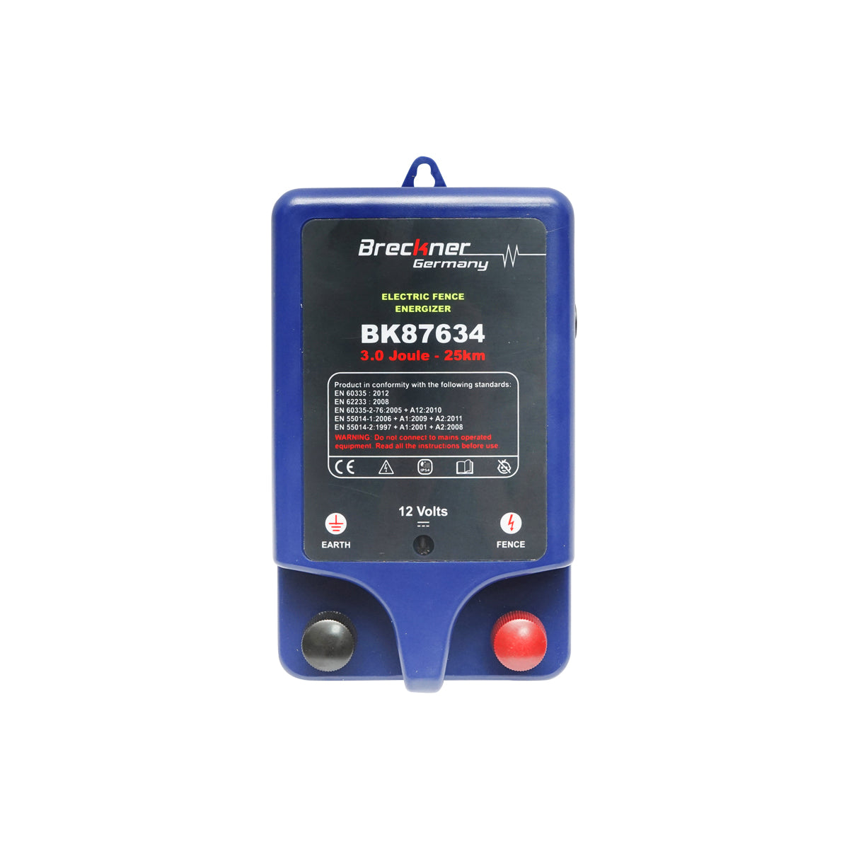 Elettrificatore per recinto elettrico 12V - 220V 3 Joule 25 km con messa a terra per recinzione elettrica BRECKNER GERMANY - immagine 2