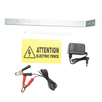 Elettrificatore per recinto elettrico da 6,9 Joule 12-220 V con batteria da 12 V, 14 A e pannello solare da 20 W - immagine 5