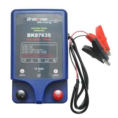 Elettrificatore per recinzioni elettriche, 12V 2 Joule 20 km con messa a terra per recinto elettrico Breckner Germany - immagine 4