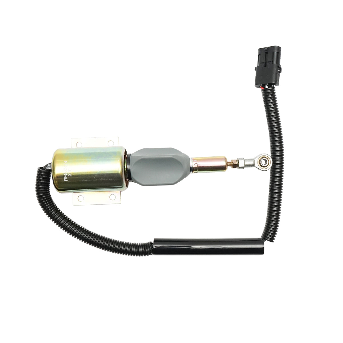 Elettrovalvola di spegnimento pompa iniezione 24V per John Deere, codici OEM RE502474, RE516083