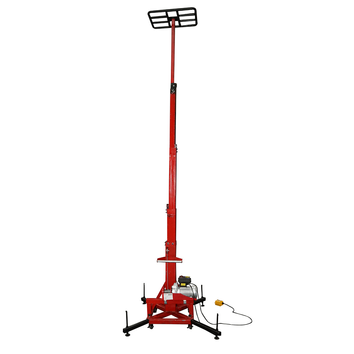 Elevatore elettrico per materiali edili, altezza massima 4,85 m, portata 200 kg con telecomando. - immagine 4