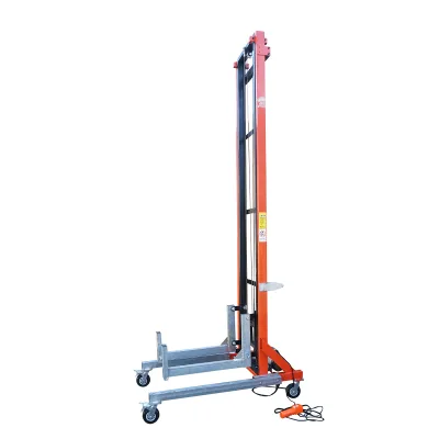Elevatore elettrico per materiali edili, altezza massima 6 m, portata 265 kg con telecomando. - immagine 5