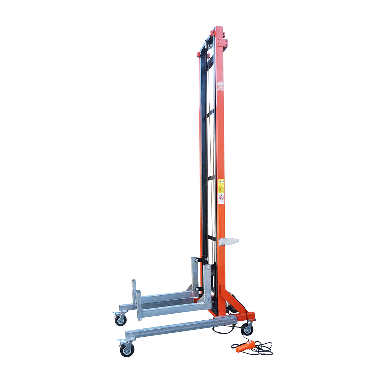 Elevatore elettrico per materiali edili, altezza massima 6 m, portata 265 kg con telecomando. - immagine 6