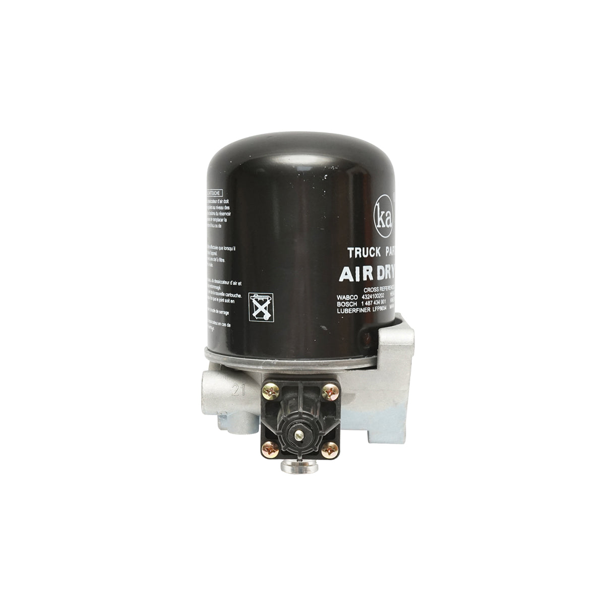 Essiccatore d’aria con filtro per sistema compressore, codici OEM 4324101020, 4324100202, 1487434901, LFP8654, T250W, AI12, TB1374X – Breckner Germany - immagine 3