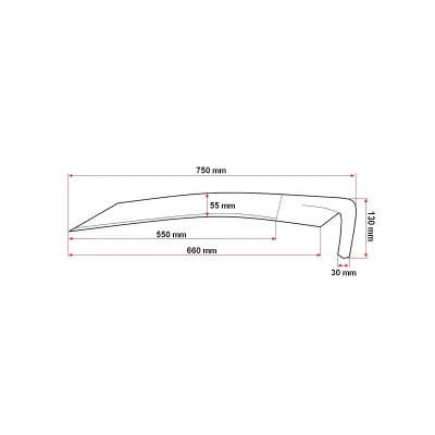 Falce professionale senza manico 750mm Falce per erba Falce da Giardino - immagine 5