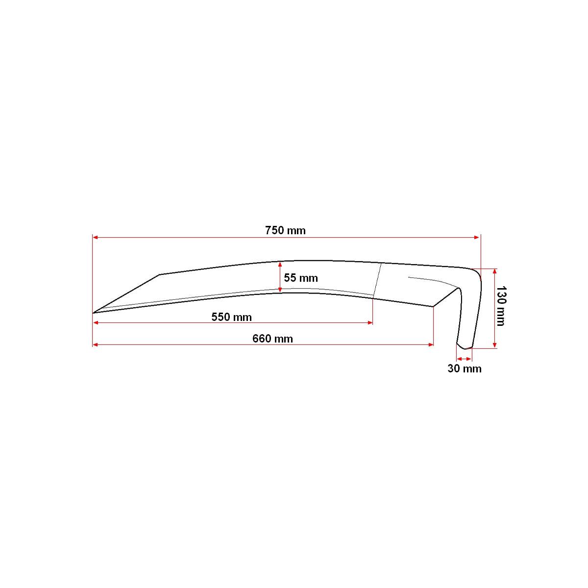 Falce professionale senza manico 750mm Falce per erba Falce da Giardino - immagine 5
