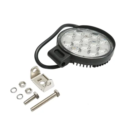 Faretto LED rotondo 12-60V, 36W, corpo in alluminio 110x110x40mm - immagine 2