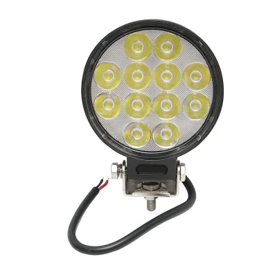Faretto LED rotondo 12-60V, 36W, corpo in alluminio 110x110x40mm