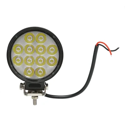 Faretto LED rotondo 12-60V, 36W, corpo in alluminio 115x115x45mm