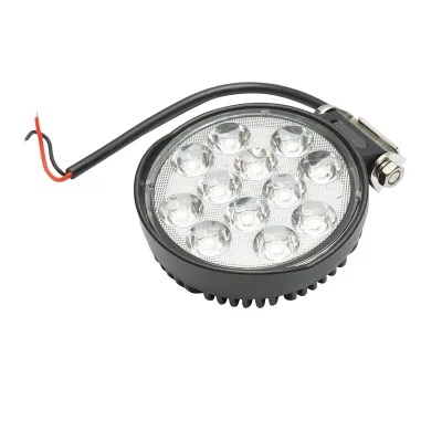 Faretto LED rotondo 12-60V, 36W, corpo in alluminio 115x115x45mm - immagine 4