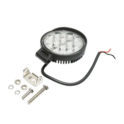 Faretto LED rotondo 12-60V, 36W, corpo in alluminio 115x115x45mm - immagine 2
