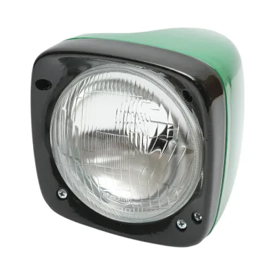Faro anteriore sinistro per trattore John Deere, diametro 129 mm, codice OEM DE13524.