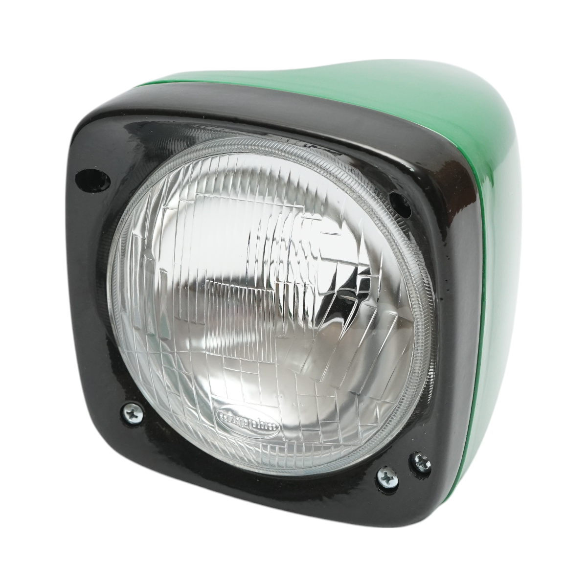Faro anteriore sinistro per trattore John Deere, diametro 129 mm, codice OEM DE13524.