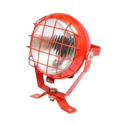 Faro da lavoro arancione orientabile, proiettore con interruttore per trattore o macchina agricola 12V Breckner Germany - immagine 2
