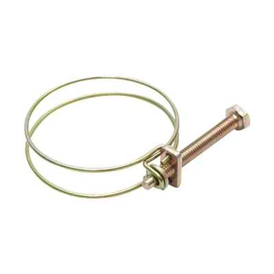 Fascetta stringicavo 50-55mm con vite M6x50mm per tubo flessibile Breckner Germany - immagine 2