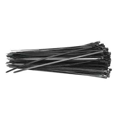 Fascetta, collare in plastica nero 4,8 × 250 mm, 100 pezzi/set Breckner Germany
