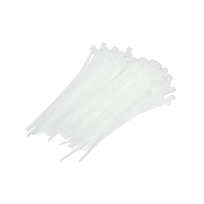 Fascette in plastica 3.5×250 mm – bianche – set da 100 pezzi Breckner Germany