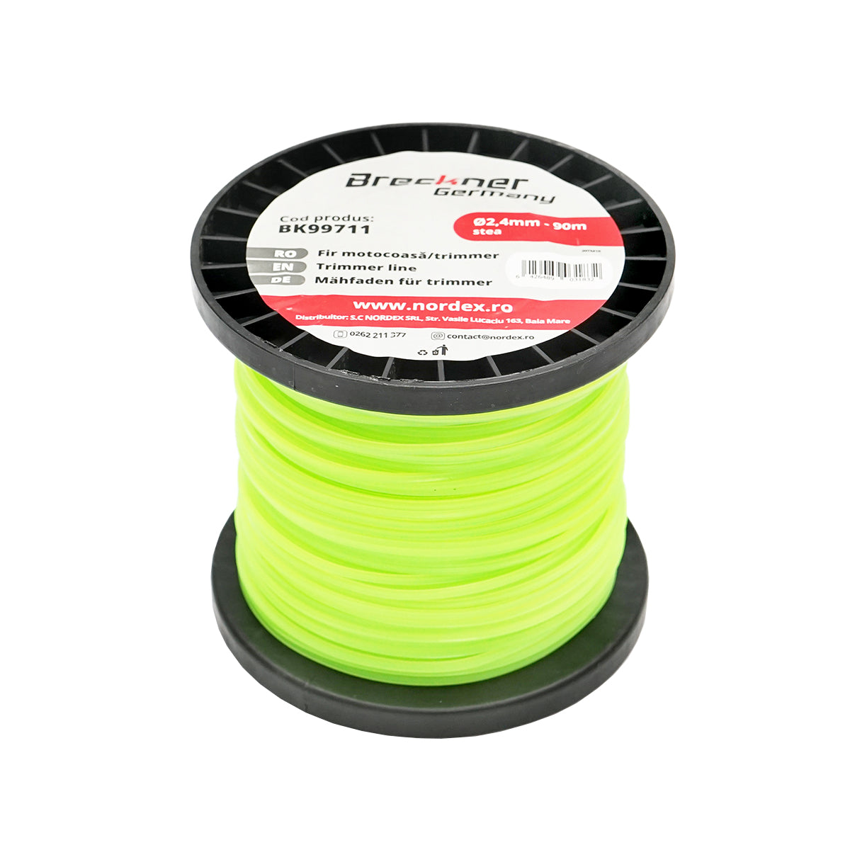 Filo a stella per decespugliatore, 2,4 mm x 90 m Breckner Germany - immagine 2