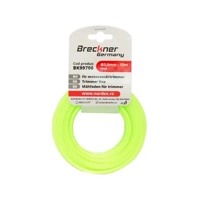 Filo a stella per decespugliatore, 3 mm x 15 m Breckner Germany - immagine 2