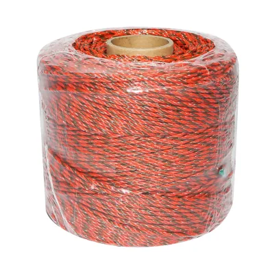 Filo arancione-nero, diametro 3.5 mm, 6x0.25 mm SS, 500 m per recinzione elettrica, resistenza 0.9 Ohm, Bourget - immagine 3